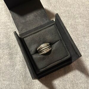 David Yurman cable wrap and diamond band